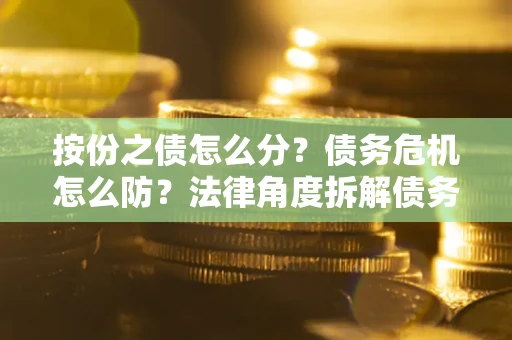 武汉按份之债怎么分？债务危机怎么防？法律角度拆解债务分配与风险自保指南