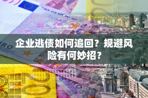武汉企业逃债如何追回？规避风险有何妙招？