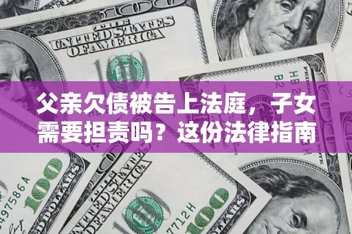 武汉父亲欠债被告上法庭，子女需要担责吗？这份法律指南必须看完