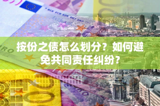 武汉按份之债怎么划分？如何避免共同责任纠纷？