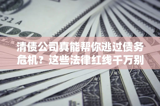 武汉清债公司真能帮你逃过债务危机？这些法律红线千万别踩