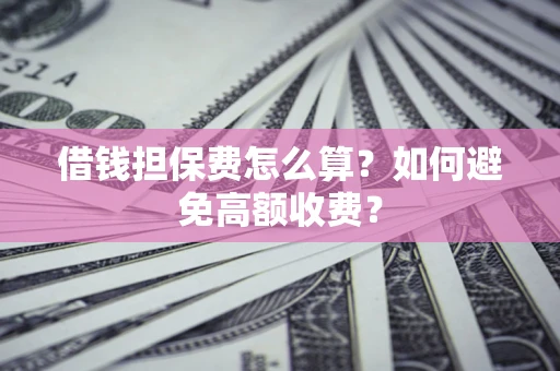 武汉借钱担保费怎么算？如何避免高额收费？