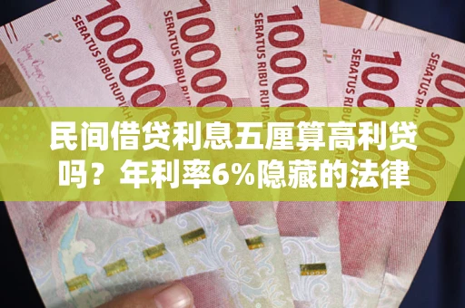 武汉民间借贷利息五厘算高利贷吗？年利率6%隐藏的法律风险全解析