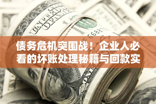 武汉债务危机突围战！企业人必看的坏账处理秘籍与回款实战指南