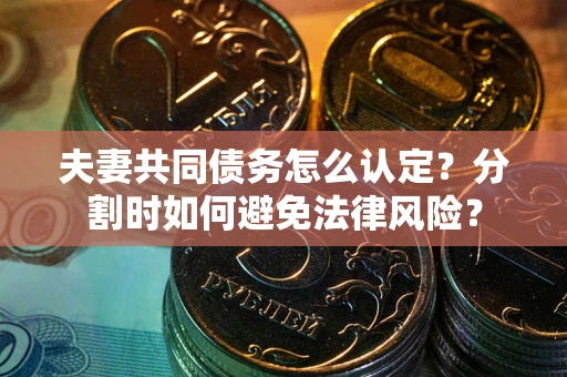 武汉夫妻共同债务怎么认定？分割时如何避免法律风险？
